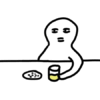 酒を飲む光回線アドバイザーのイラスト